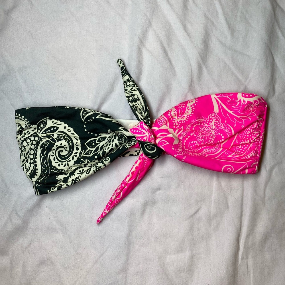 Mara Hoffman Pink and Gray Bikini Swimwear